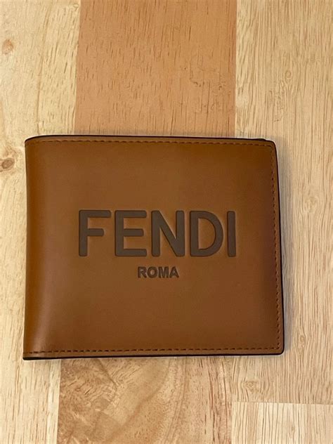 fendi color block wallet|Fendi billfold wallet.